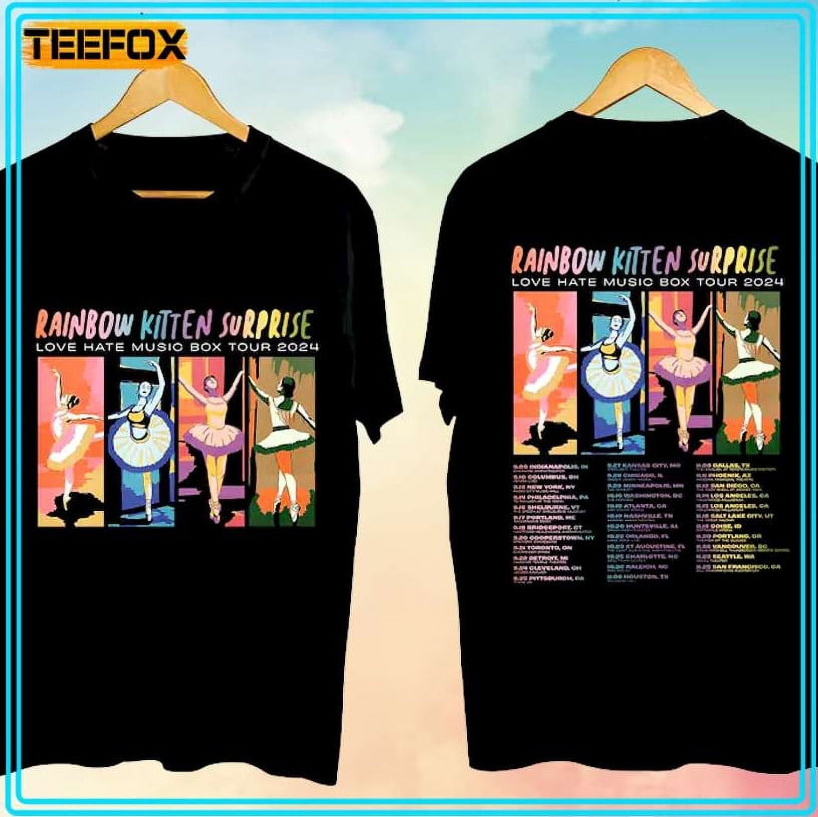 Rainbow Kitten Surprise – Love Hate Music Box Tour 2024 T-Shirt ...