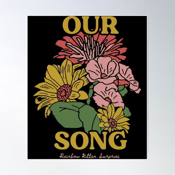 Rainbow Kitten Surprise Merch Our Song Poster Wall Art, Modern Wall Decor For Living Room Bedroom, 12x18 UNFRAMED