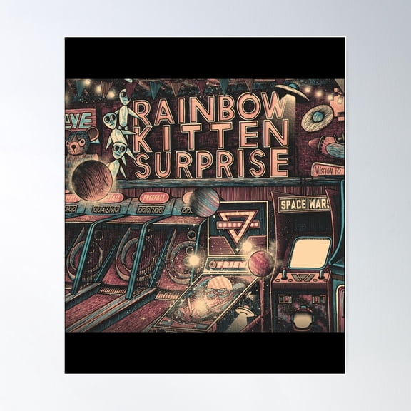 Rainbow Kitten Surprise Tour Poster Wall Art, Modern Wall Decor For Living Room Bedroom, 12x18 UNFRAMED