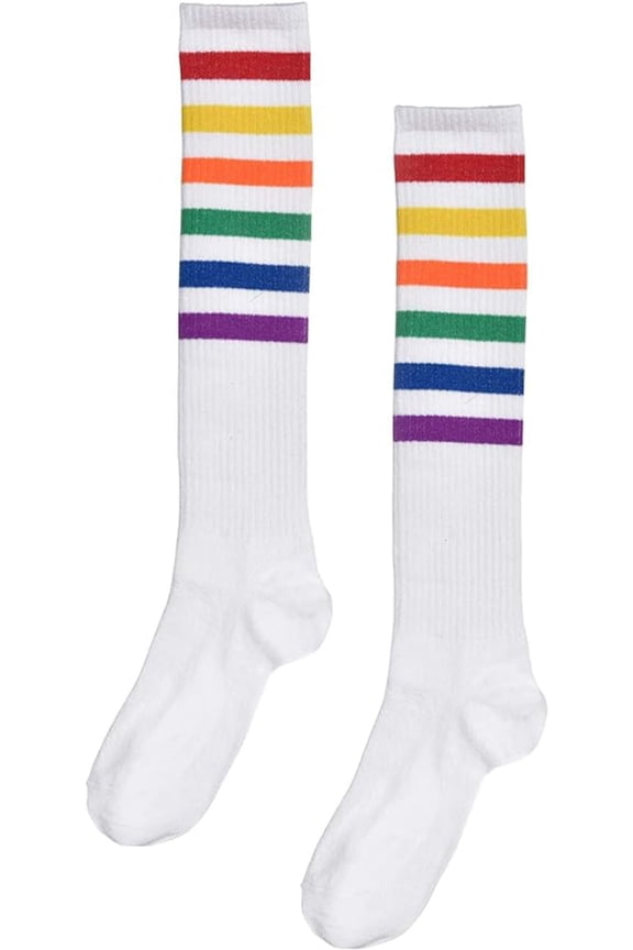 Rainbow Knee Socks - Adult