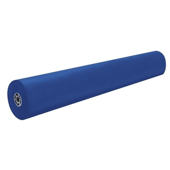 Rainbow Kraft 027276 Duo-Finish Fiber Light-Weight Kraft Paper Roll - 36 In. x 1000 Ft. - Dark Blue