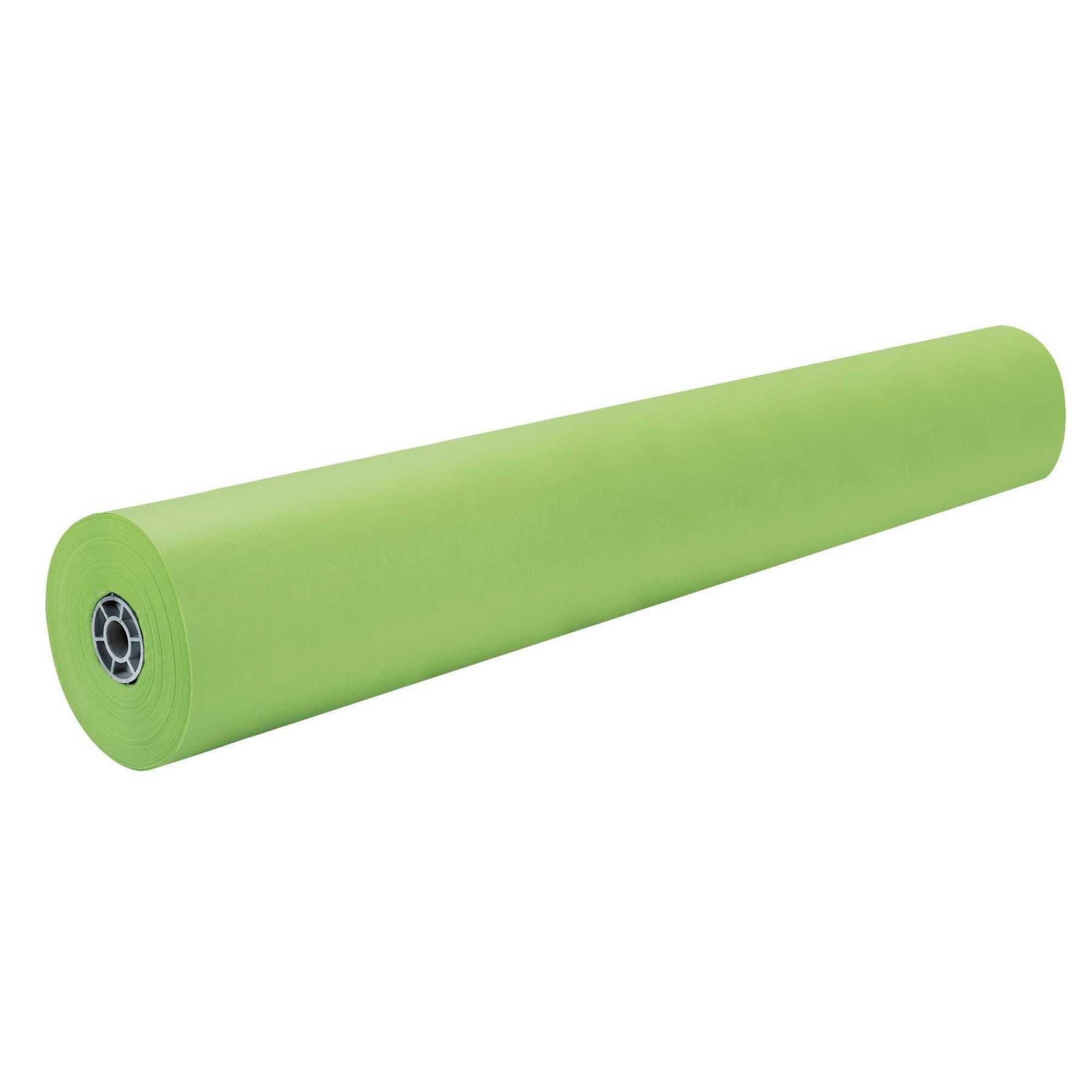 Rainbow Kraft DuoFinish Colored Crafts Paper Roll, 40 lb, 36 x 1000 Feet, Lite Green