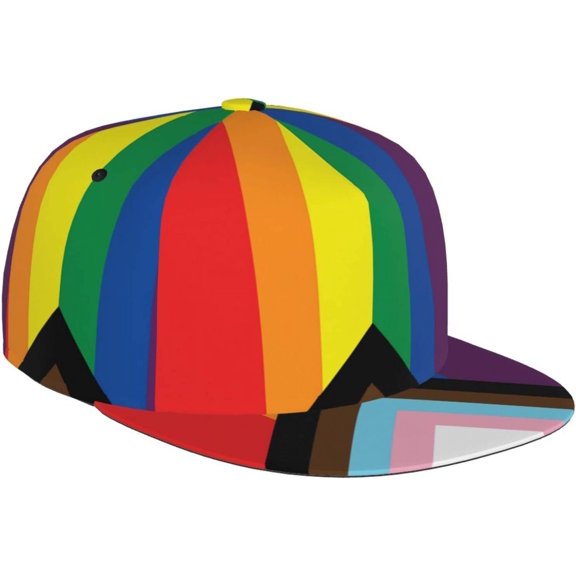 Rainbow LGBT Gay Pride Baseball Cap Cute LGBT Hats Adjustable Trucker Hat Funny LGBT Print Hats for Men and Women