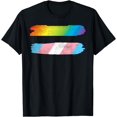 thumbnail image 1 of Rainbow LGBT Transgender Equal Sign Trans Rights Pride Flag T-Shirt, 1 of 4