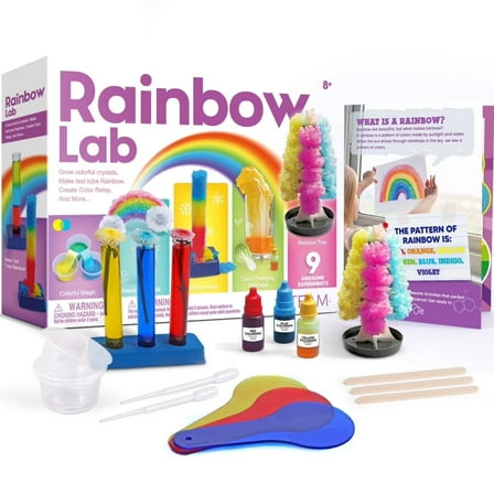 Piano Potato Rainbow Lab Science Kit for Kids Ages 8 , Preschool Science Lab,9-in-1 DIY STEM Color Mixing Experiment Set, Educational Toy Gift for Boys
