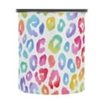 thumbnail image 1 of Rainbow Leopard Cheetah Airtight Coffee Bean Canister 30oz Food Storage Containers with Lids For Gournd, Tea, Sugar, Flour, Rice, Cereal, Candy Cookie Jar, 1 of 8