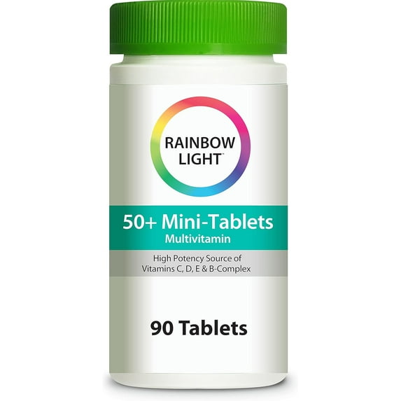 50+ Multivitamin | 90 Mini-Tablets | by Rainbow Light