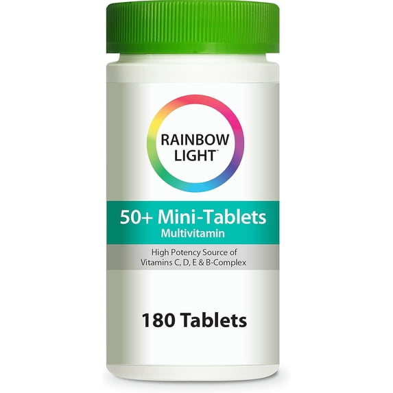 50+ Multivitamin | 180 Mini-Tablets | by Rainbow Light