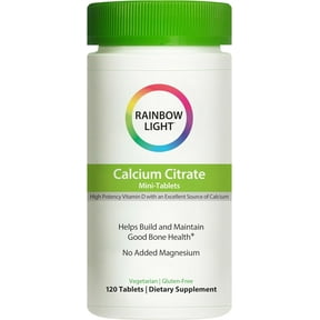 Calcium Citrate Mini-Tablets With Vitamin D | 120 Count | by Rainbow Light