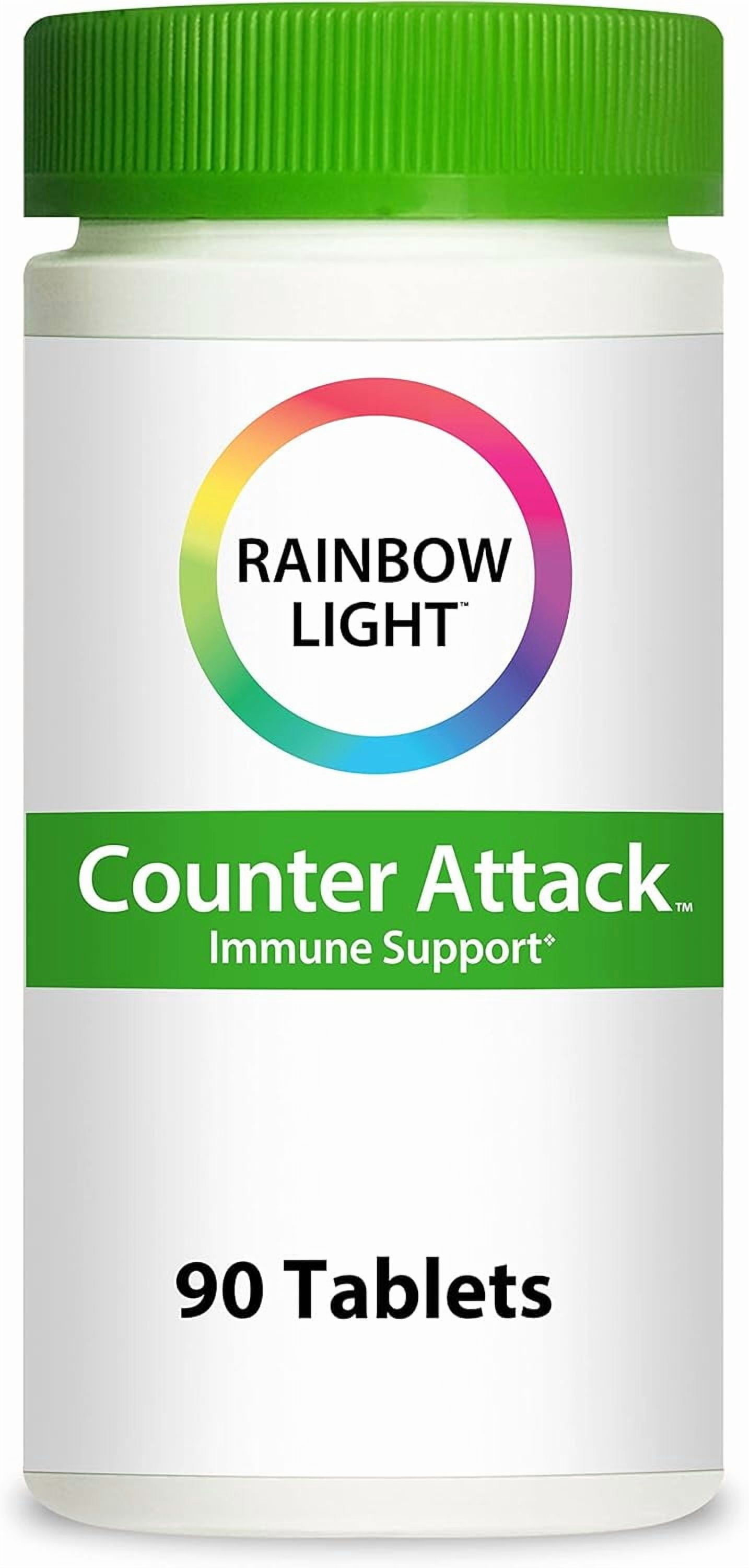 Counter Attack Immune Support Tablets | with Vitamin C and Zinc | 90 Count | by Rainbow Light
