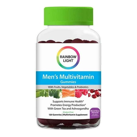 Rainbow Light Men’s One Multivitamin for Men, with Vitamin C, Vitamin D, & Zinc for Immune Support, Clinically Proven Absorption of 6 Key Nutrients, Non-GMO, Vegetarian & Gluten