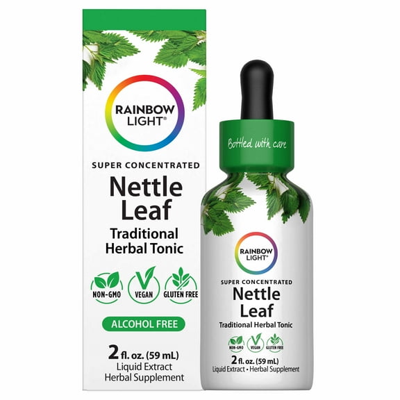Nettle Leaf Liquid Extract | Super Concentrated Supplement | 2 FL Oz | by Rainbow Light