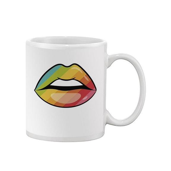 Rainbow Lips. Mug - SPIdeals Designs,