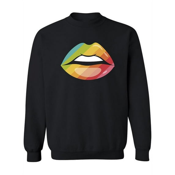 Rainbow Lips. Sweatshirt Women -SPIdeals Designs, Female 3X-Large