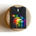 thumbnail image 1 of Rainbow Lips T-Shirt, LGBTQ+ Pride Lips Graphic Tee, Colorful Lips Pride Shirt, 1 of 5