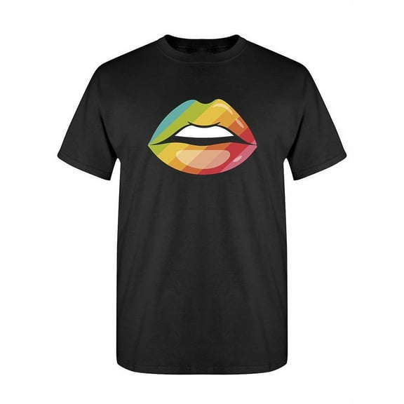 Rainbow Lips. T-Shirt Women -SPIdeals Designs, Female Medium