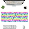 thumbnail image 1 of Rainbow Liquid -Mouse Pad, Big Desk Mat, Extended Gaming Mouse Pad, Mouse Mat with Non-Slip Rubber Base ＆ Stitched, 31.5 X 11.8 in Large Desk Pad for Keyboard, Mouse, Home and Office, 1 of 1