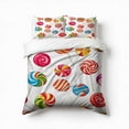 thumbnail image 1 of Rainbow Lollipop Bedding Set 3 Pcs Soft Microfiber Quilt Cover For Bedroom Decor, Comforter Cover With 2 Pillowcase, 1 of 5