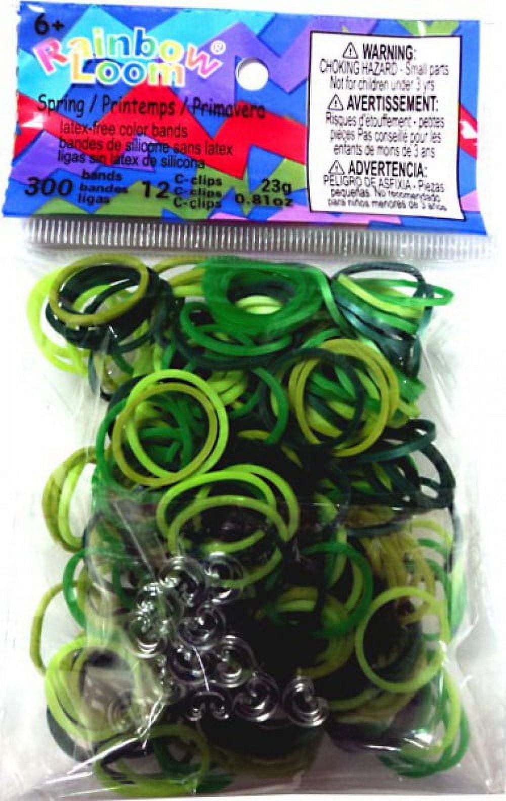 Loom Band Refill Pack - 600 Loom Bands with Clips & Hook Included - Assorted Styles (Glow in The