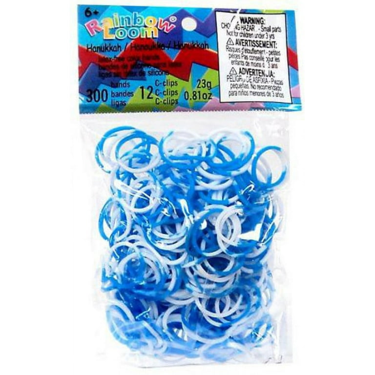 Rainbow Loom 300 Ct. Rubber Band Refill Pack Blue & White Include