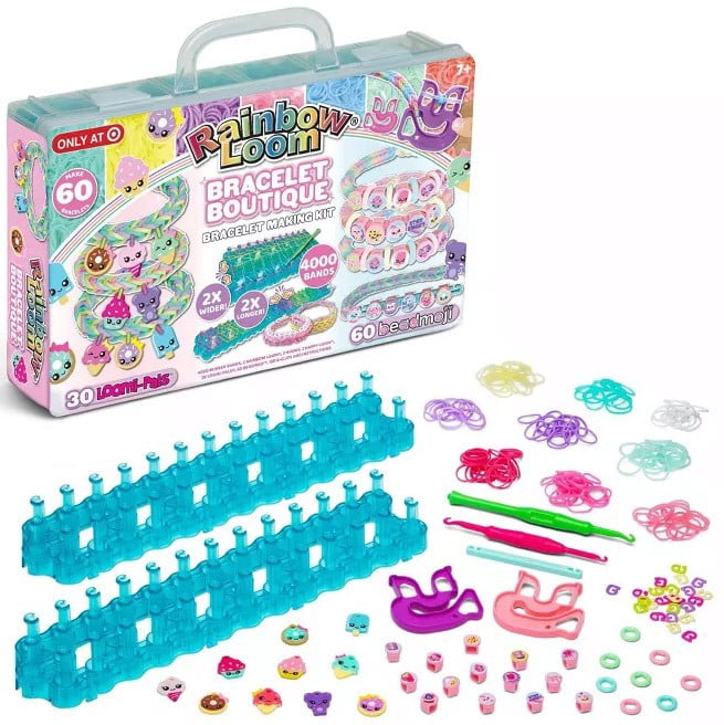 Rainbow Loom Bracelet Boutique, 4000 Bands, 30 Charms, 60 Beads, 7+