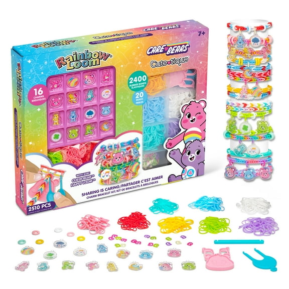 Rainbow Loom Care Bears Cutetique Sharing Is Caring DIY Rubber Band Bracelet Kit