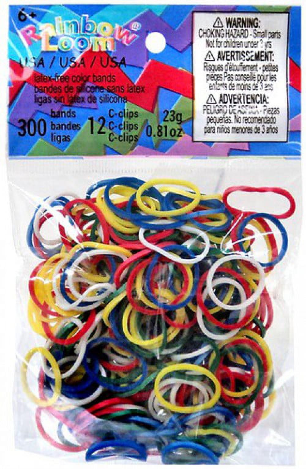 Rainbow Loom Mixed Neon Rubber Bands Refill Pack RL34 300 Count Twistz  Bandz - ToyWiz