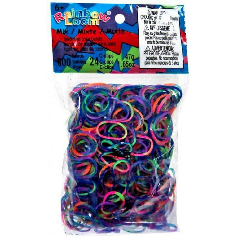 Rainbow Loom Assorted Tie-Dye Rubber Bands Refill Pack [600 ct]