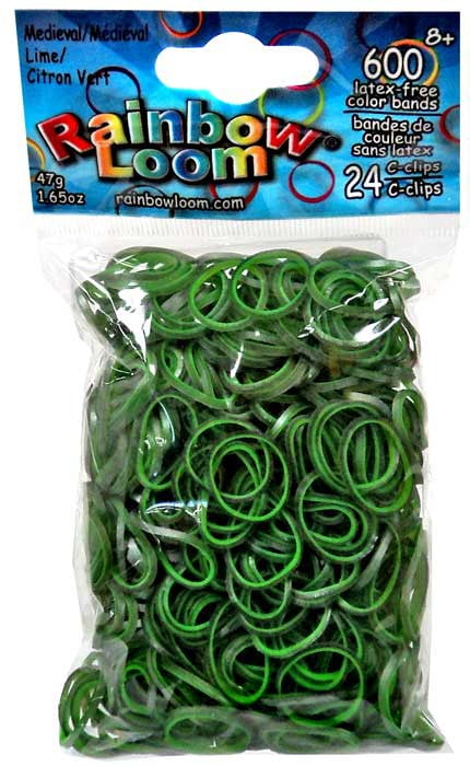 Rainbow Loom Dark Green Rubber Bands Refill Pack (600 ct)
