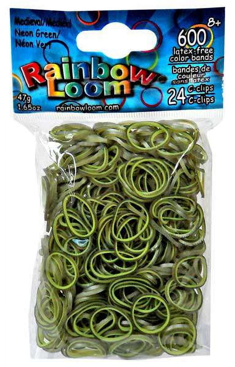Rainbow Loom Medieval Neon Green High Quality Rubber Bands, the Original Rubber Bands for Everything Rainbow Loom, Children Ages 7 and Up.