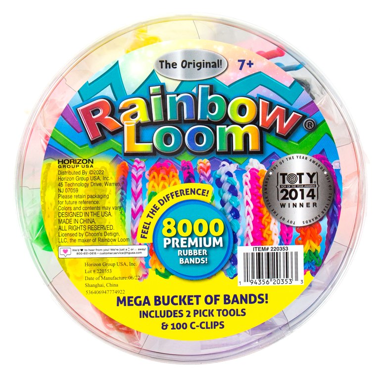 Toys World Shop 11500+ Rainbow Loom Bands Mega Refill Kit ? Rubber