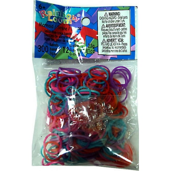 Rainbow Loom Mermaid Mix Rubber Bands Refill Pack (300 ct)