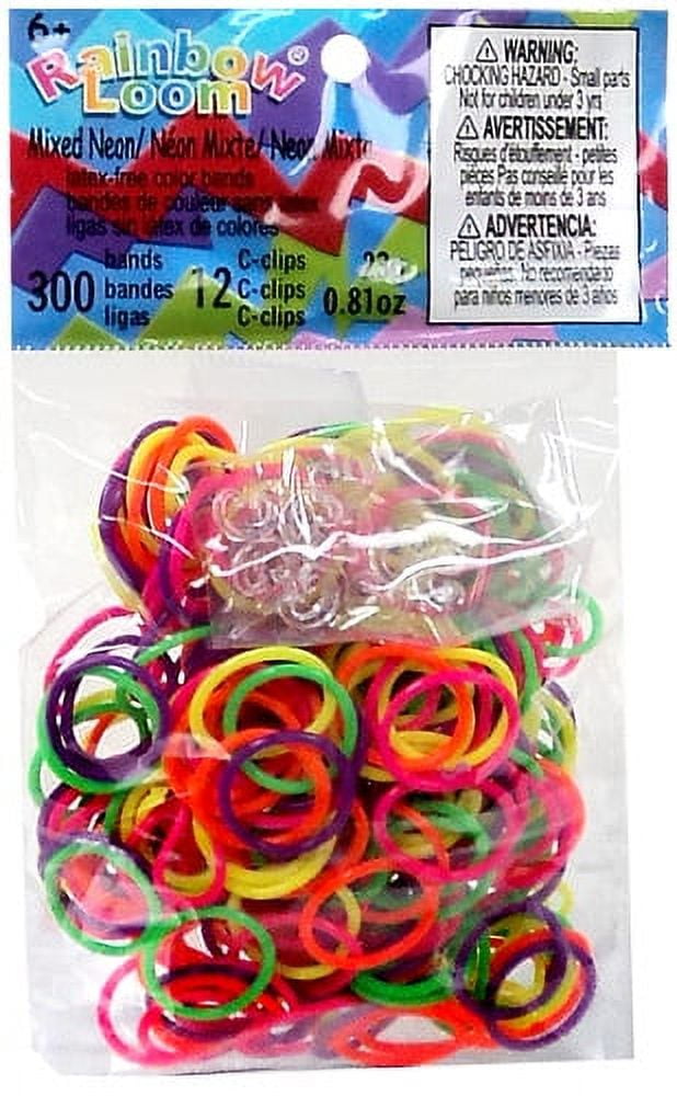 12 Pack: Rainbow Loom® Neon Refill Bands