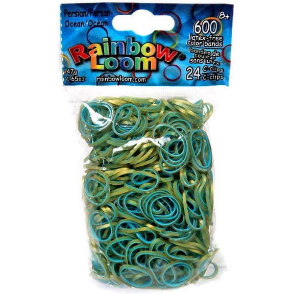 Rainbow Loom Persian Ocean Rubber Bands Refill Pack [600 ct]
