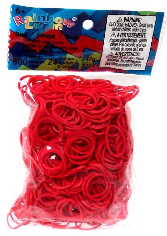 Rainbow Loom Medieval Red Rubber Bands Refill Pack [600 Count]