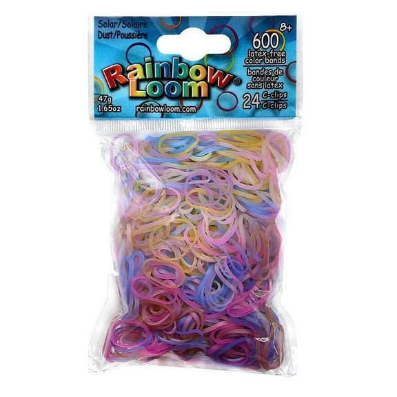 Rainbow Loom Solar UV Color Changing Dust Rubber Bands Refill Pack 600 ct