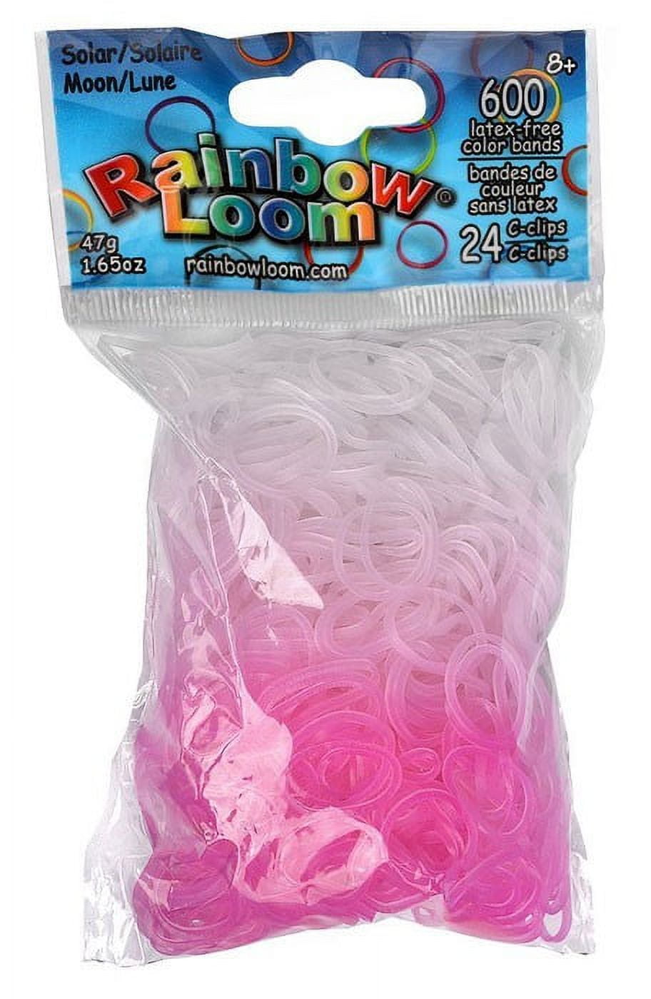 Rainbow Loom Solar UV Color Changing Moon Rubber Bands Refill Pack (600 ct)