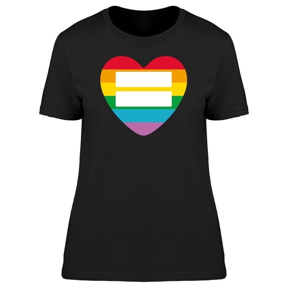 Rainbow Love Heart Tee Men's -Image by Shutterstock