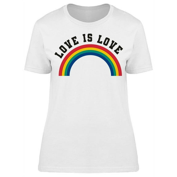 Rainbow Love T-Shirt Women -Image by Shutterstock, Female Large