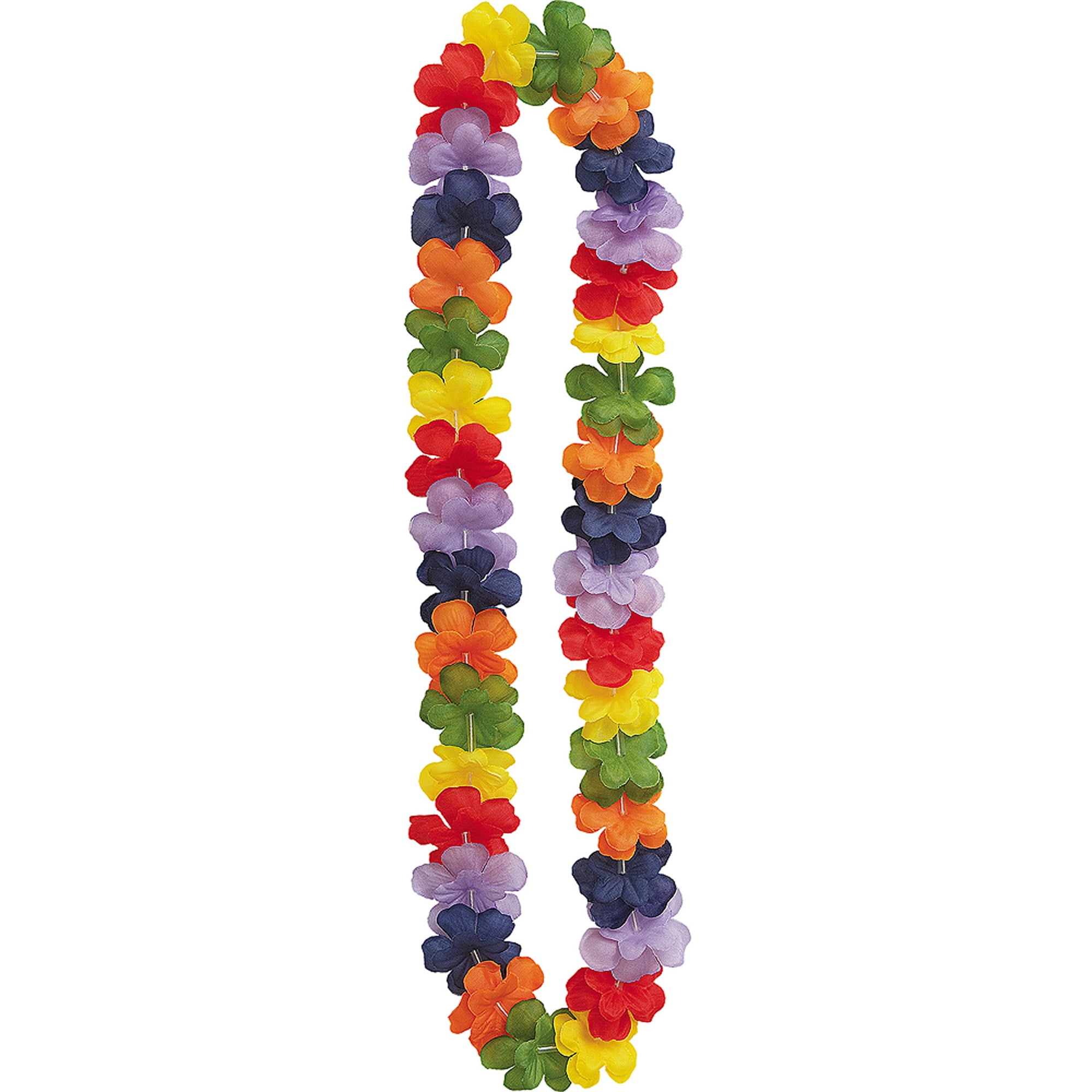 Luau Party Flower Lei, 42 in, Teal, 1ct - Walmart.com
