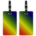 thumbnail image 1 of Rainbow Luggage Tags Suitcase Carry-On ID, Set of 2, 1 of 1