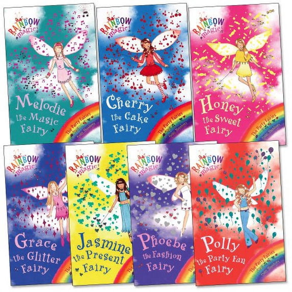 Pre-Owned Rainbow Magic - Series 3 - The Party Fairies Collection 7 Books Box Set (Book 15-21) Paperback
