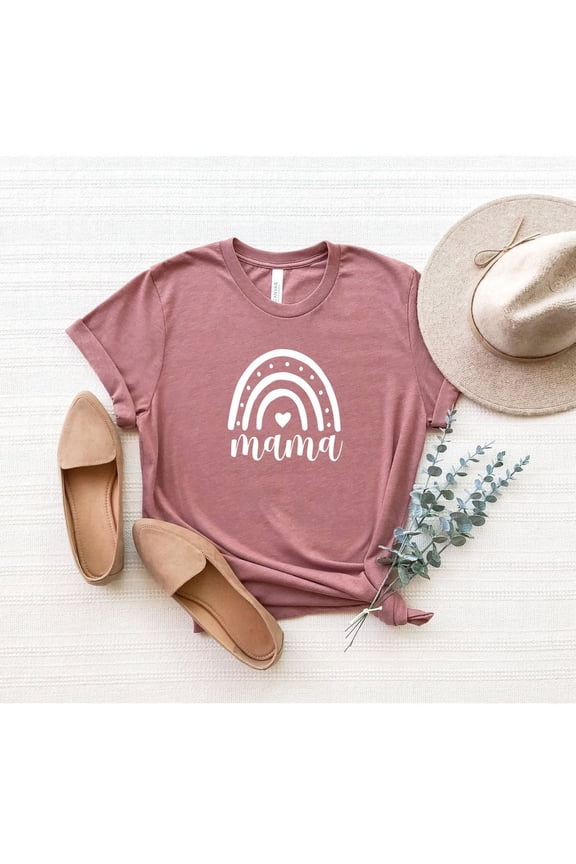 Rainbow Mama Shirt, Cute Mom T-Shirt, Mothers Day Shirt, For Mom, Baby Announcement T-Shirt, Retro Mom Tee, Rainbow Baby Shirt All Size S-5Xl