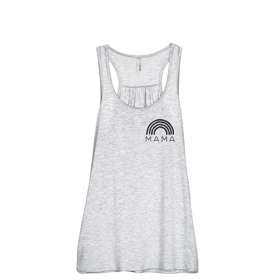 Rainbow Mama Women's Fashion Sleeveless Flowy Racerback Workout Yoga Tank Top Sport Grey 2X-Large