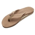 thumbnail image 1 of Rainbow Men's Wide Strap Double Layer Leather Sandal, 1 of 5