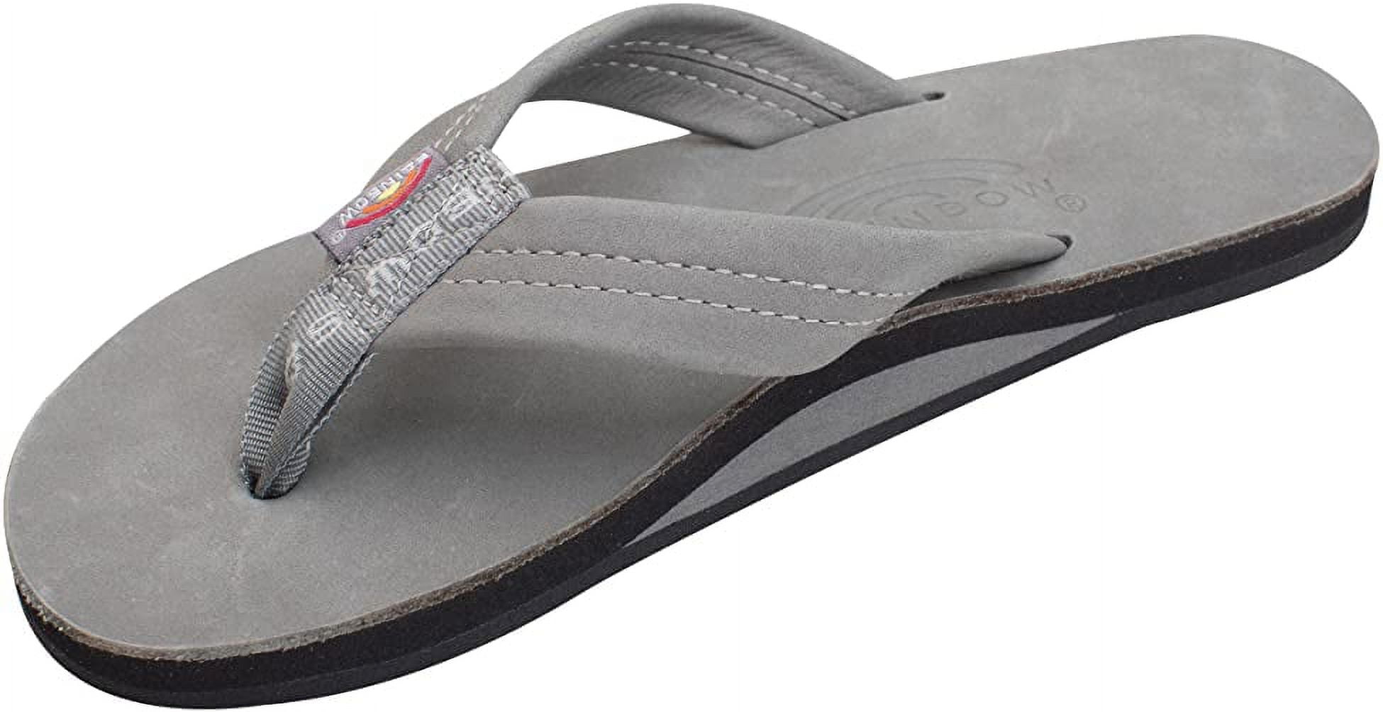 Rainbow Men's Flip Flops - Premier Leather Sandals - Arch Support