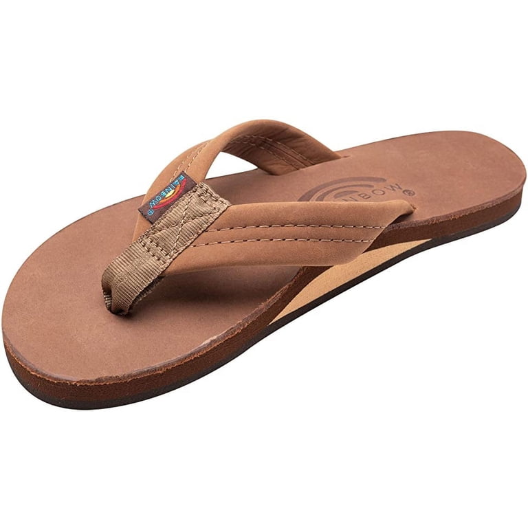 Rainbow Mens Single Layer Premier Leather with Arch Support
