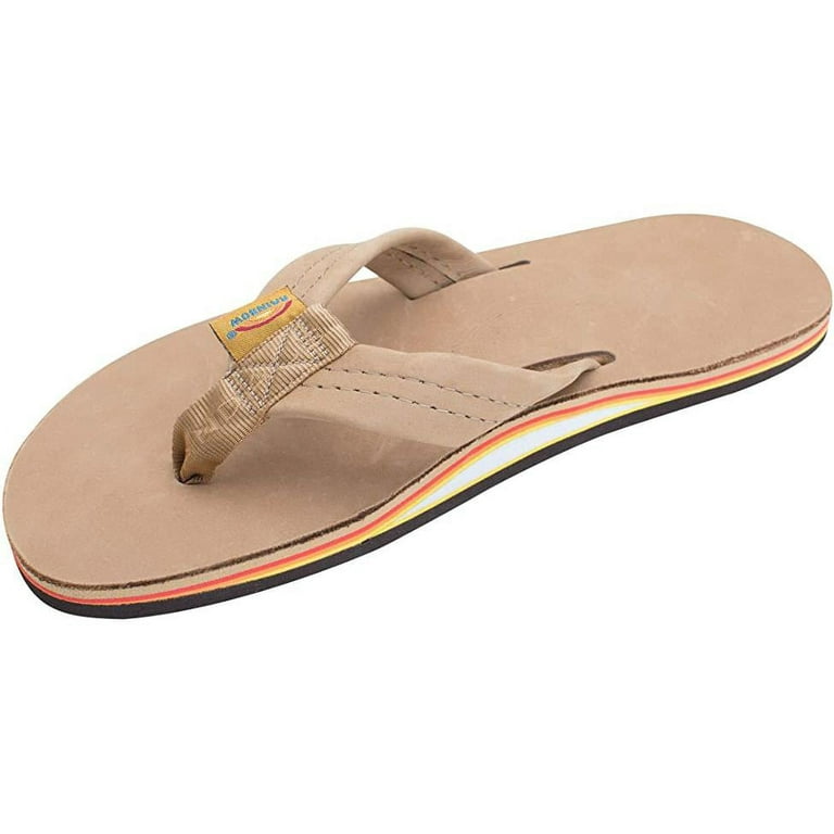Rainbow tan online flip flops