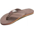 thumbnail image 1 of Rainbow Mens Single Layer Premier Leather with Arch Support Sandals - eXpresso/Red Orange Yellow - X-Large, 1 of 1