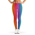 thumbnail image 1 of Rainbow Mermaid Scale Pattern Print Leggings, Mermaid Sexy Yoga Leggings For Women., 1 of 5